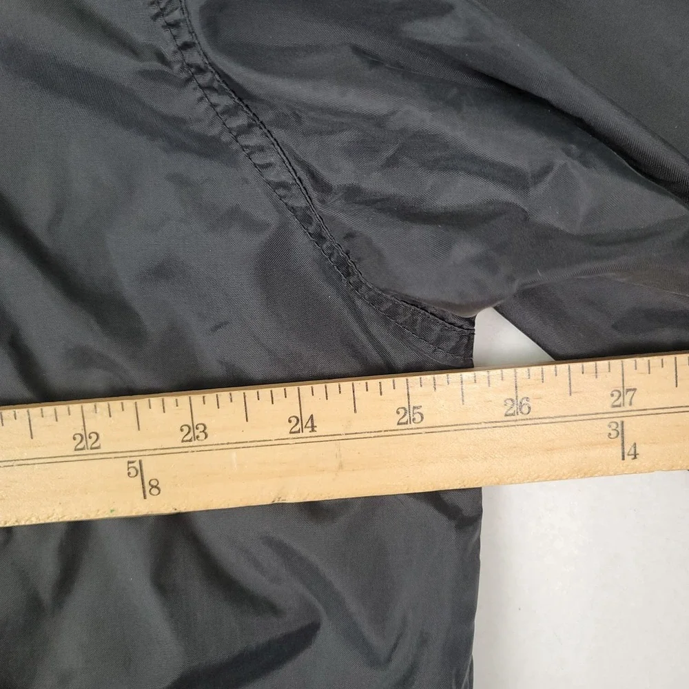 NIKE BLACK FULL ZIP WINDBREAKER LIGHTWEIGHT ATHLETIC JACKET MEN'S LARGE SWOOSH - Picture 15 of 16